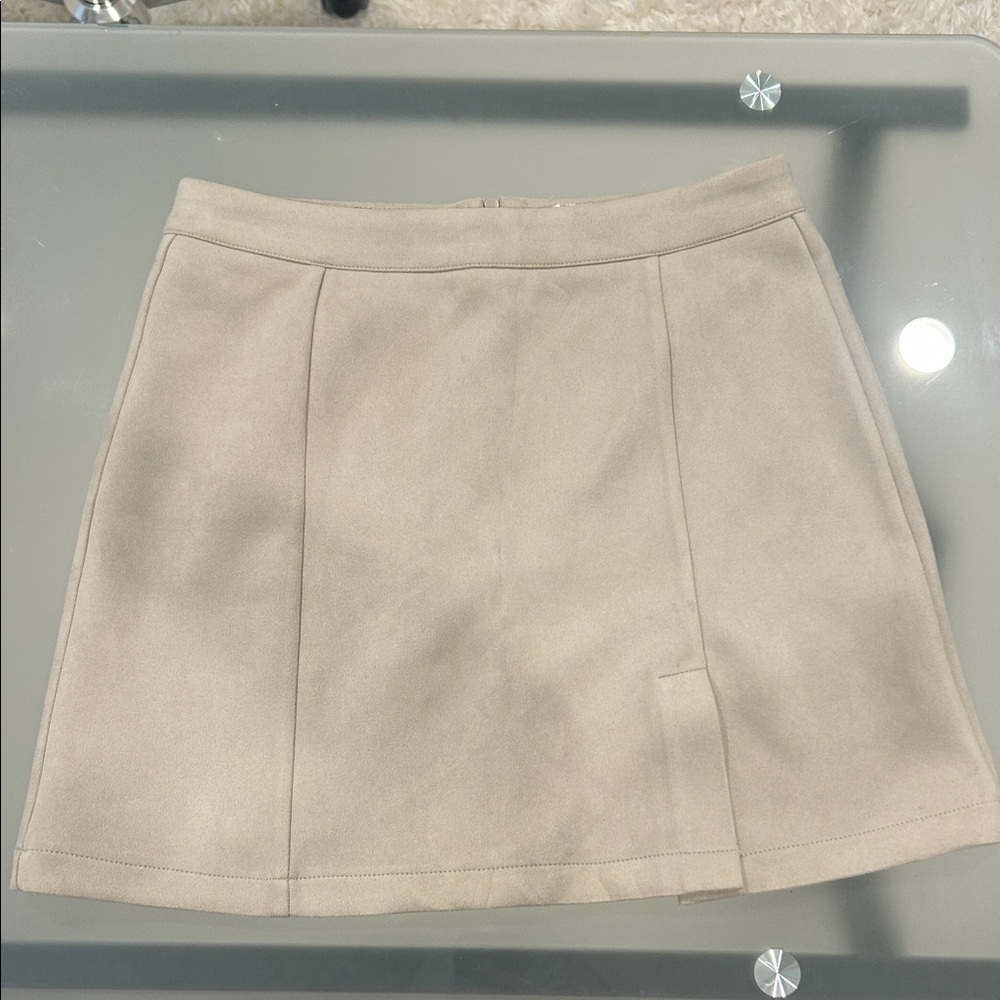 Indigo Rein Tan A-Line Skirt